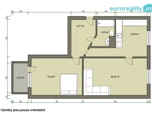 Prodej bytu 2+1, Mariánské Lázně, Podhorská, 60 m2