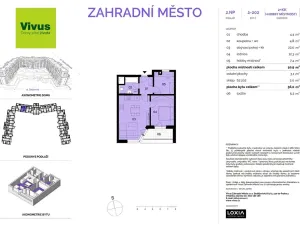 Prodej bytu 2+kk, Praha - Záběhlice, Želivecká, 56 m2