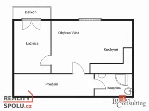 Prodej bytu 1+1, Plzeň - Skvrňany, Malesická, 43 m2