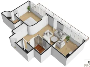 Pronájem bytu 2+kk, Praha, Masarykovo nábřeží, 51 m2