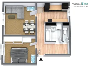 Prodej bytu 2+1, Tábor, Husinecká, 64 m2