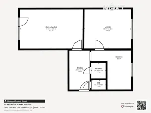 Prodej bytu 2+1, České Budějovice, Staroměstská, 52 m2