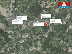 Prodej komerčního pozemku, Kosova Hora, 1369 m2