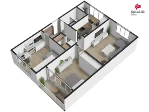 Prodej bytu 3+1, Plzeň, Baarova, 69 m2