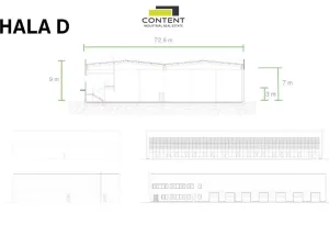 Pronájem výrobních prostor, Zlín, Rybníky V, 2200 m2