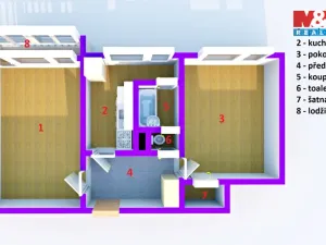 Prodej bytu 2+1, Litoměřice - Předměstí, Hrubínova, 57 m2