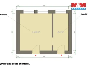 Pronájem kanceláře, Plzeň - Lobzy, Republikánská, 21 m2