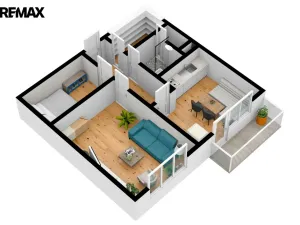 Prodej bytu 2+1, Hradec Králové - Třebeš, Hradecká, 46 m2