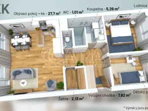 Prodej bytu 3+kk, Praha - Lhotka, Novodvorská, 69 m2