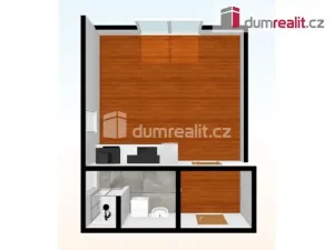 Pronájem bytu 1+kk, Praha - Chodov, Klapálkova, 36 m2