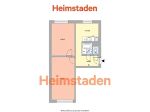 Pronájem bytu 2+1, Havířov - Město, Na Nábřeží, 50 m2