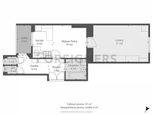 Prodej bytu 2+kk, Praha, 5. května, 51 m2