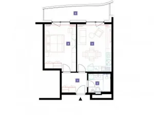 Pronájem bytu 2+kk, Praha - Stodůlky, Mukařovského, 50 m2