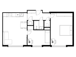 Prodej bytu 3+kk, Praha - Žižkov, Pod lipami, 54 m2