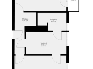 Pronájem bytu 2+1, Svitavy, Kijevská, 50 m2