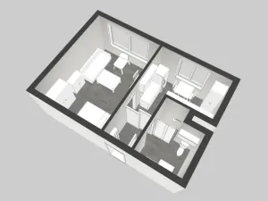 Pronájem bytu 1+1, Broumov - Nové Město, U Větrolamu, 36 m2