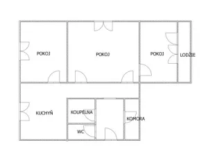 Pronájem bytu 3+1, Svitavy - Lány, Svitavská, 66 m2