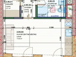 Pronájem bytu 1+kk, Brno - Přízřenice, Moravanská, 35 m2