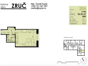 Pronájem bytu 1+kk, Plzeň - Severní Předměstí, Bolevecká, 27 m2