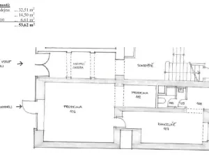 Pronájem kanceláře, Praha - Josefov, Břehová, 55 m2