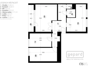 Pronájem bytu 3+1, Praha, Hrusická, 73 m2