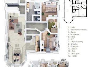 Prodej rodinného domu, Hluboš, 130 m2