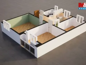 Prodej bytu 3+1, Chomutov, Mostecká, 61 m2