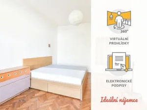 Pronájem bytu 2+kk, Praha - Žižkov, Čajkovského, 47 m2