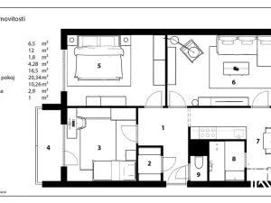 Prodej bytu 3+1, Znojmo, Dukelských bojovníků, 72 m2