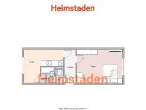 Pronájem bytu 1+1, Frýdek-Místek - Frýdek, I. P. Pavlova, 36 m2