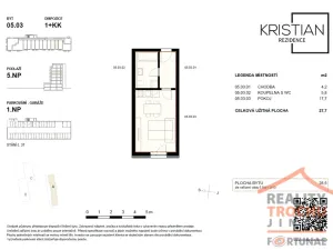 Pronájem bytu 1+kk, Hradec Králové, Pod Zámečkem, 27 m2