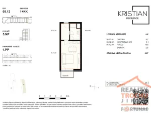 Pronájem bytu 1+kk, Hradec Králové, Pod Zámečkem, 28 m2