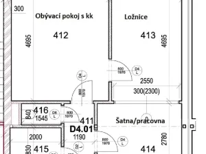 Pronájem bytu 2+kk, Milovice, Slepá, 51 m2