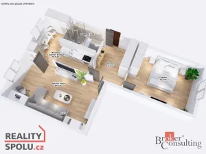 Prodej bytu 2+1, Jablonec nad Nisou, Budovatelů, 65 m2