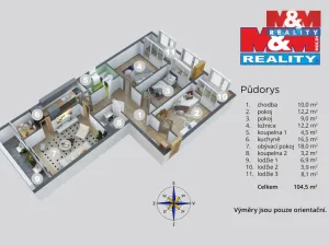 Prodej bytu 4+1, Mělník, Mladoboleslavská, 86 m2