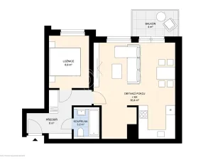 Pronájem bytu 2+kk, Praha - Hlubočepy, Miloše Havla, 54 m2