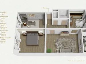 Prodej bytu 3+1, Sokolov, Jednoty, 75 m2