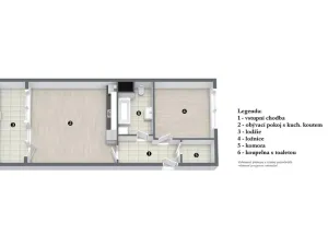 Pronájem bytu 2+kk, Praha - Ruzyně, Drnovská, 54 m2