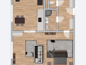 Prodej bytu 1+1, Milovice - Mladá, Višňová, 42 m2