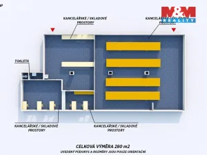 Pronájem kanceláře, Plzeň, Božkovské náměstí, 1021 m2