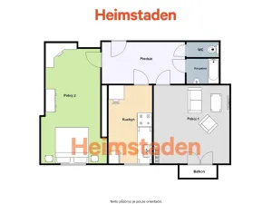 Pronájem bytu 2+1, Havířov - Město, U Stromovky, 60 m2