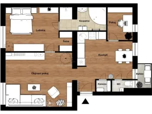 Pronájem bytu 2+1, Ostrava, Verdunská, 68 m2