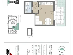 Pronájem bytu 1+kk, Pohořelice, U Kasáren, 30 m2
