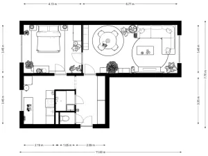 Prodej bytu 2+1, Praha - Břevnov, Nad alejí, 58 m2