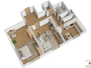 Pronájem bytu 2+1, Ostrava - Poruba, Dětská, 61 m2