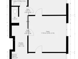 Pronájem bytu 2+1, Brno - Veveří, Bayerova, 59 m2