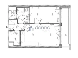 Pronájem bytu 2+kk, Praha, Poděbradská, 57 m2
