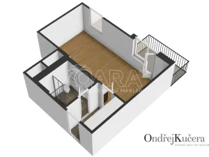 Pronájem bytu 1+kk, Praha - Jinonice, Barvitiova, 38 m2