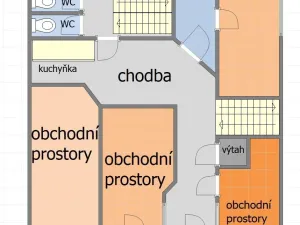 Pronájem obchodního prostoru, Nové Město nad Metují, Komenského, 72 m2