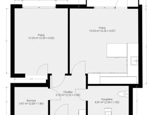 Pronájem bytu 2+kk, Brno - Staré Brno, Ghegova, 51 m2